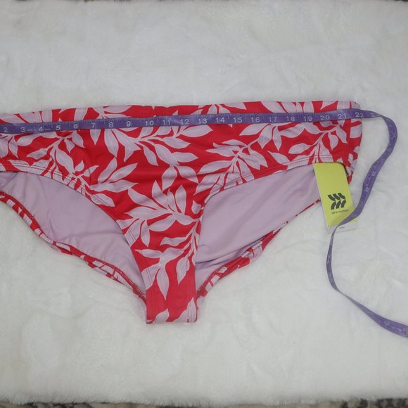 All in Motion Red & Pink Tropical Bikini Bottoms - Picture 5 of 6